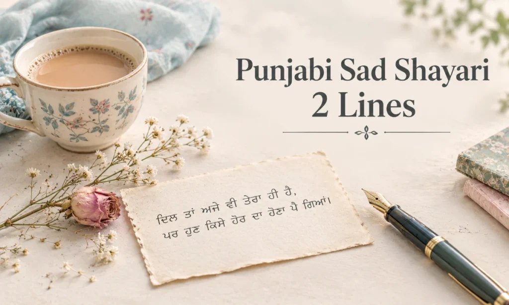 Punjabi Sad Shayari 2 Lines