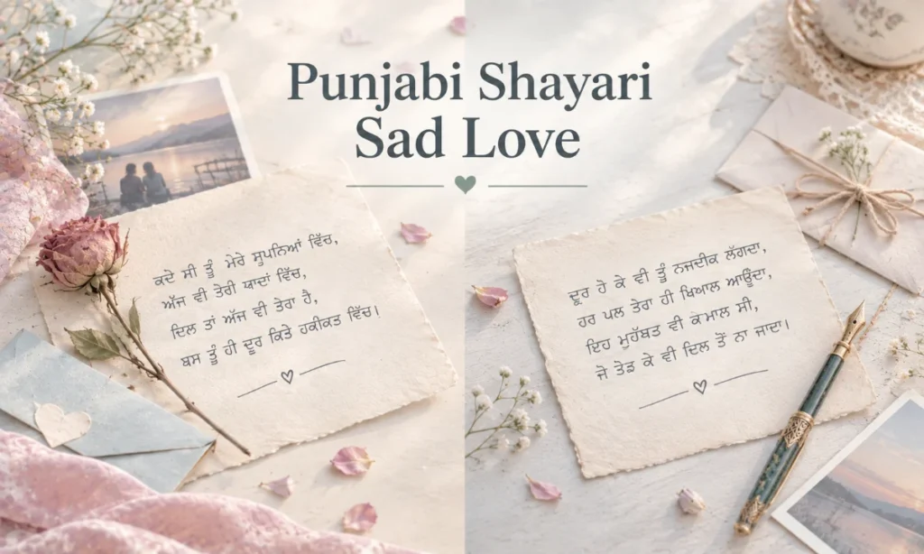 Punjabi Shayari Sad Love