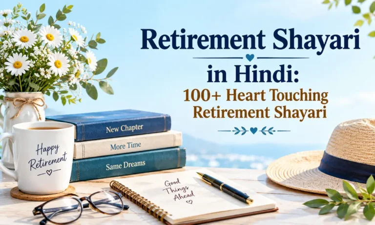 Retirement Shayari in Hindi 100+ Heart Touching Retirement Shayari
