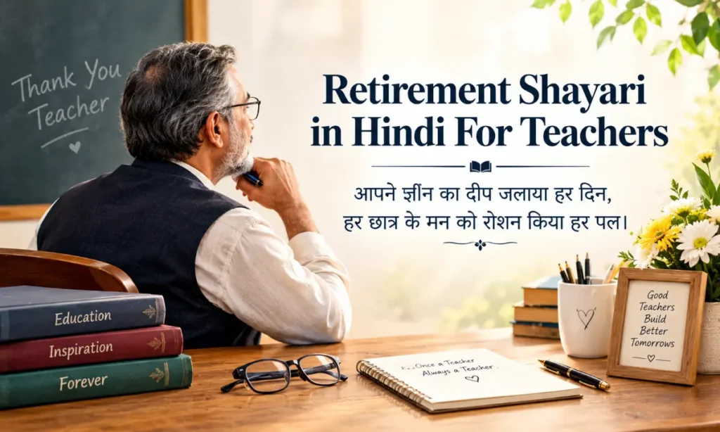 Retirement Shayari in Hindi For Teachers