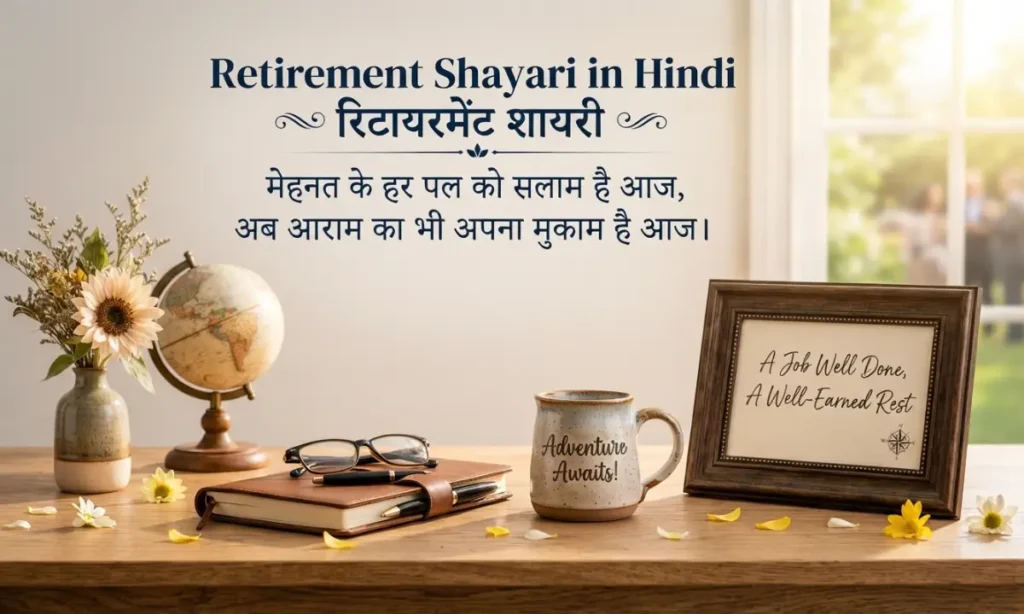 Retirement Shayari in Hindi रिटायरमेंट शायरी
