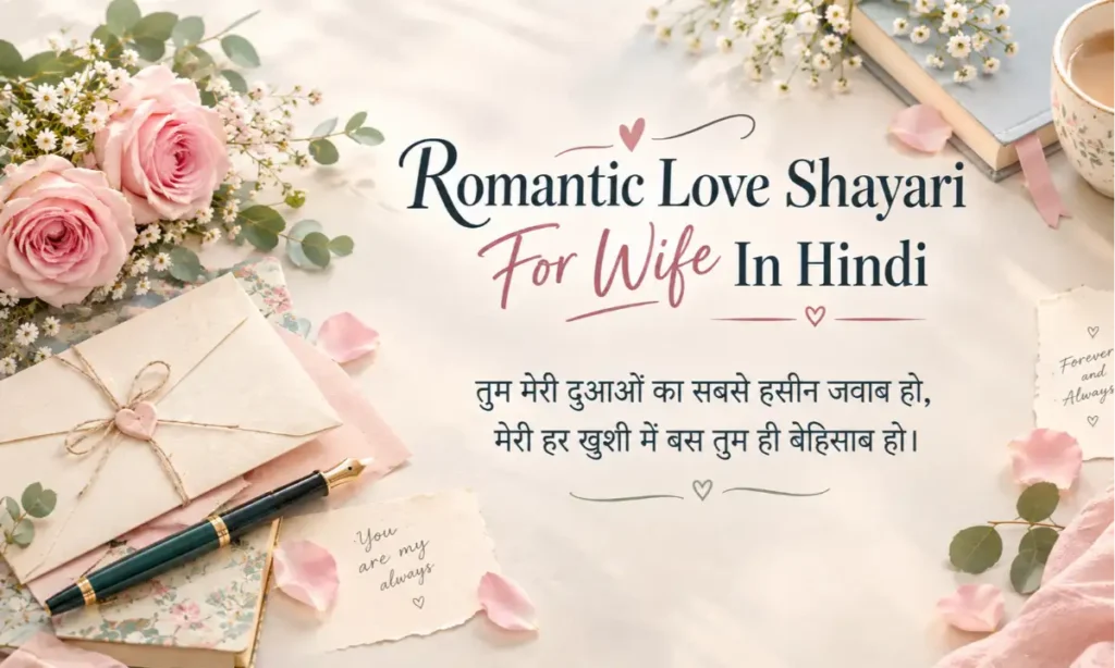 Romantic Love Shayari For Wife In Hindi