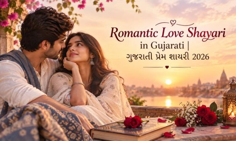 Romantic Love Shayari in Gujarati | ગુજરાતી પ્રેમ શાયરી 2026