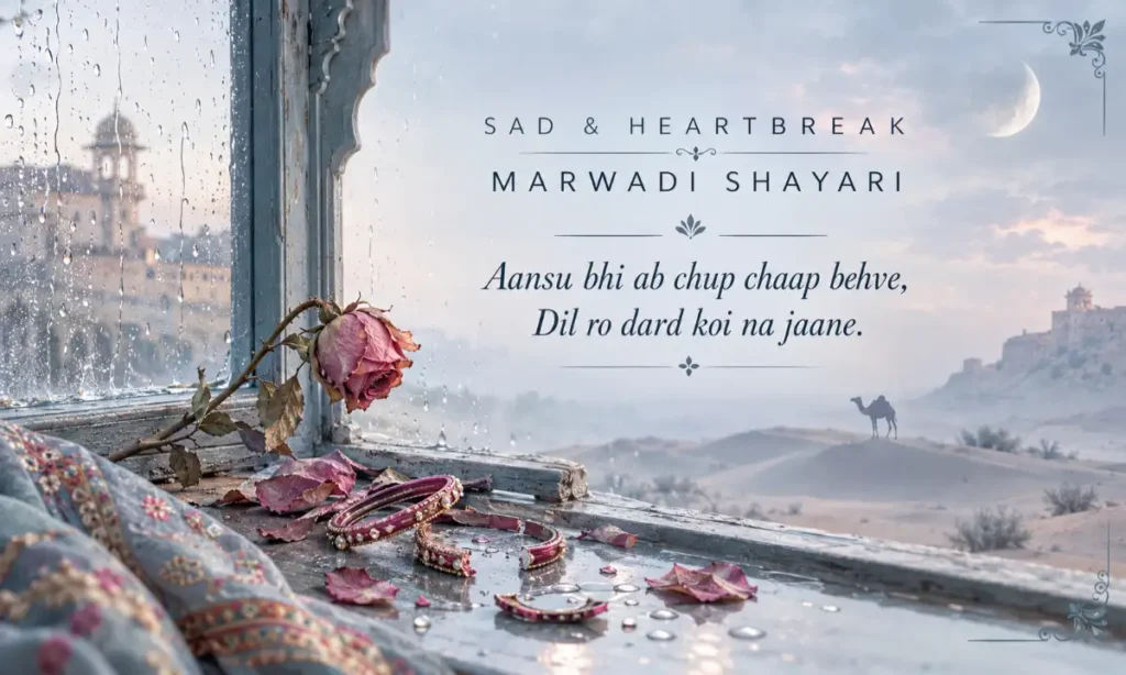 Sad & Heartbreak Marwadi Shayari