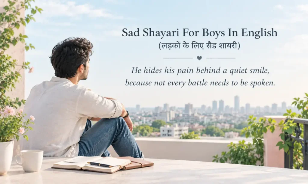 Sad Shayari For Boys In English