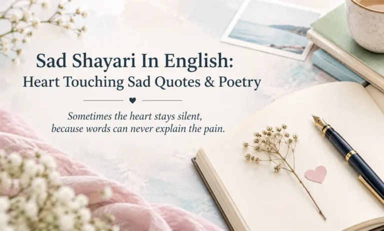Sad Shayari In English Heart Touching Sad Quotes & Poetry