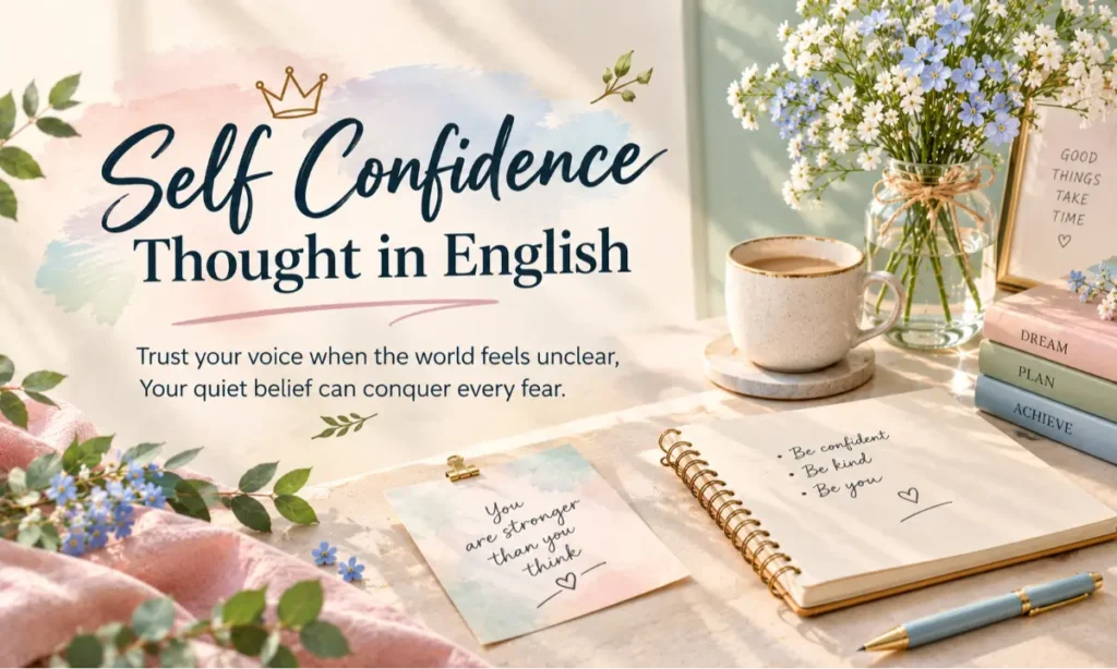 Self Confidence Thought in English
