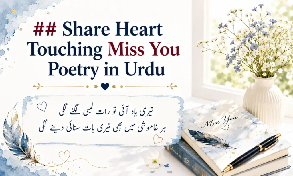 Share Heart Touching Miss You Poetry in Urdu