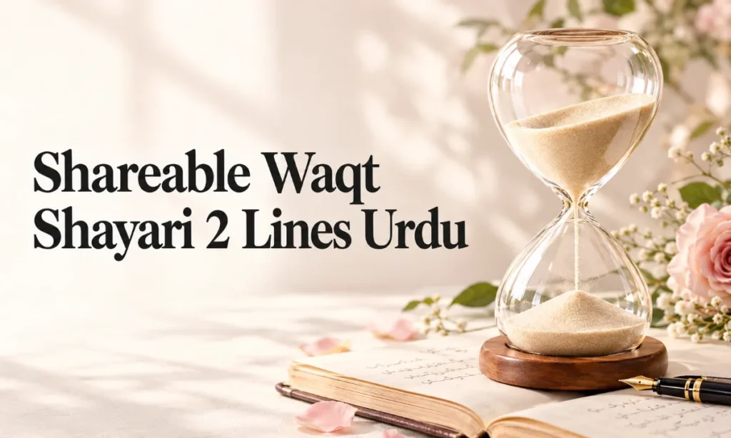 Shareable Waqt Shayari 2 Lines Urdu