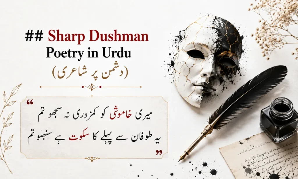 Sharp Dushman Poetry in Urdu (دشمن پر شاعری)
