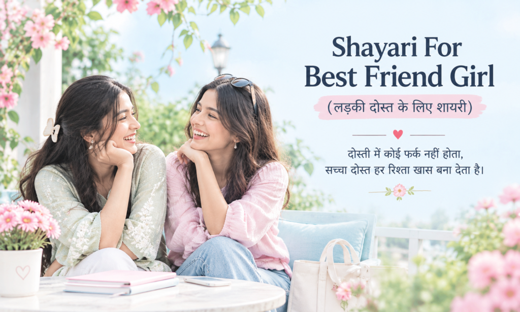 Shayari For Best Friend Girl In Hindi (लड़की दोस्त के लिए शायरी)
