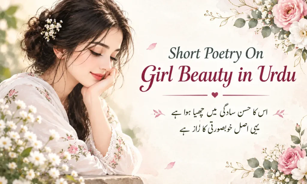Short Poetry On Girl Beauty in Urdu