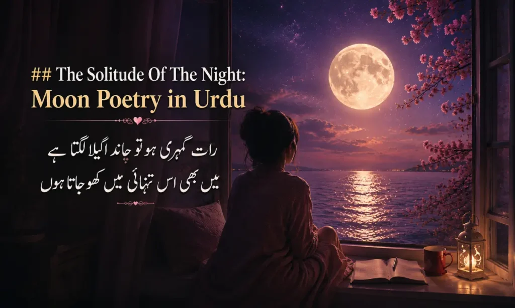 The Solitude Of The Night Moon Poetry in Urdu