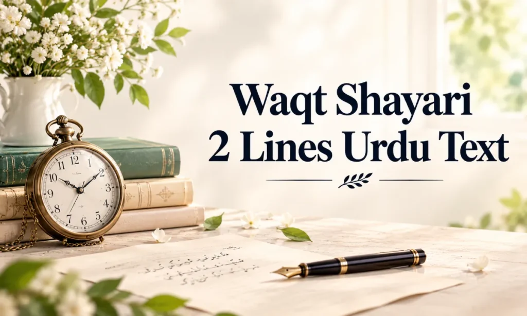 Waqt Shayari 2 Lines Urdu Text