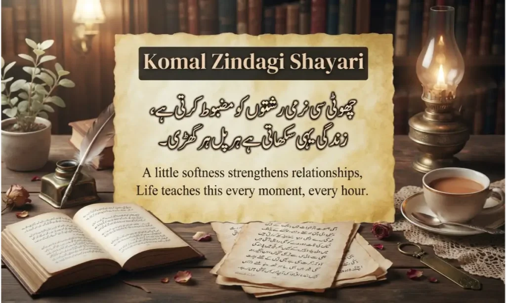 komal zindgi shayari