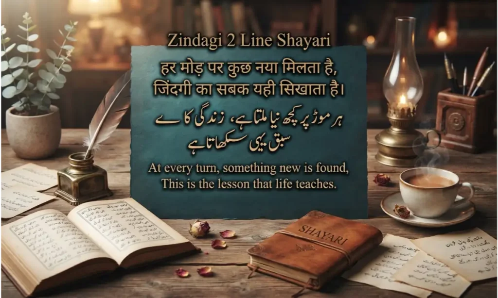 zindgi 2 line shayari