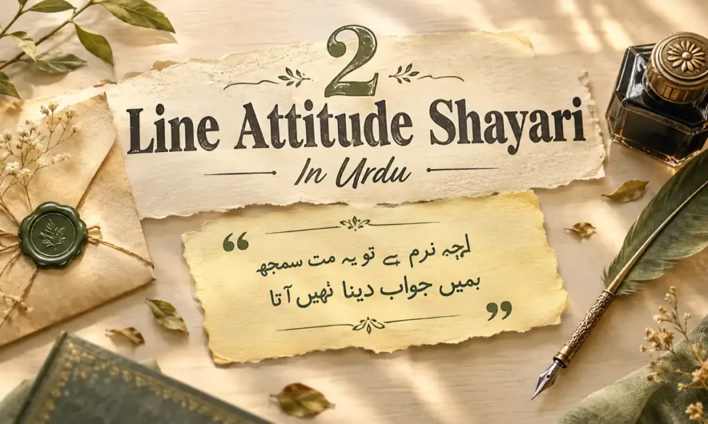 2 Line Attitude Shayari In Urdu