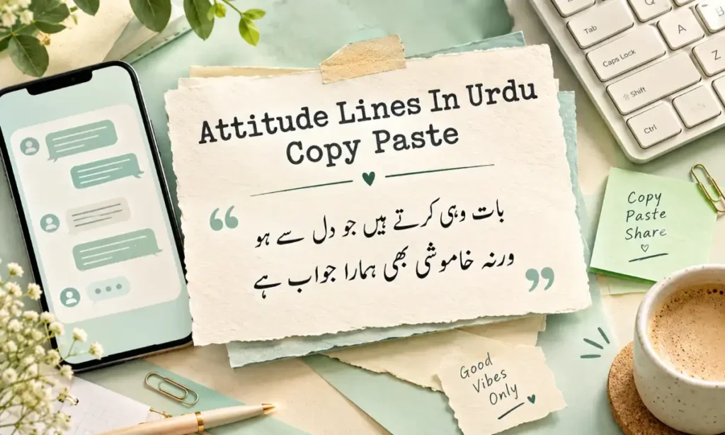 Attitude Lines In Urdu Copy Paste