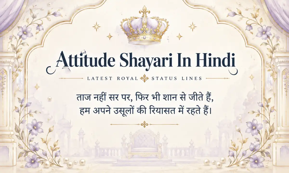 Attitude Shayari In Hindi Latest Royal Status Lines