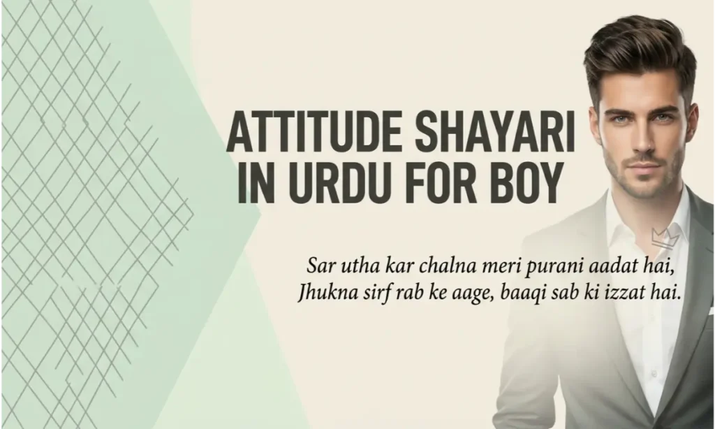 Attitude Shayari In Urdu For Boy