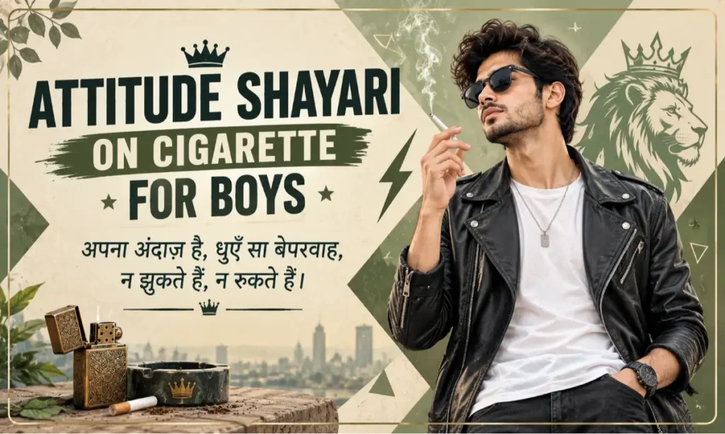 Attitude Shayari On Cigarette For Boys