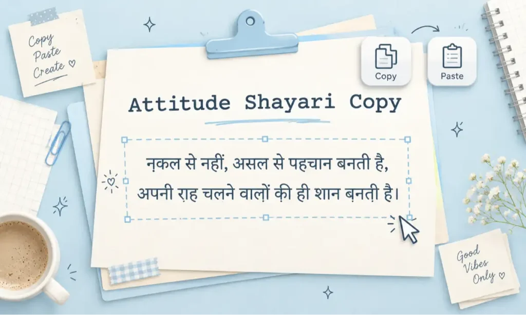 Attitude Shayari 🔥 Copy