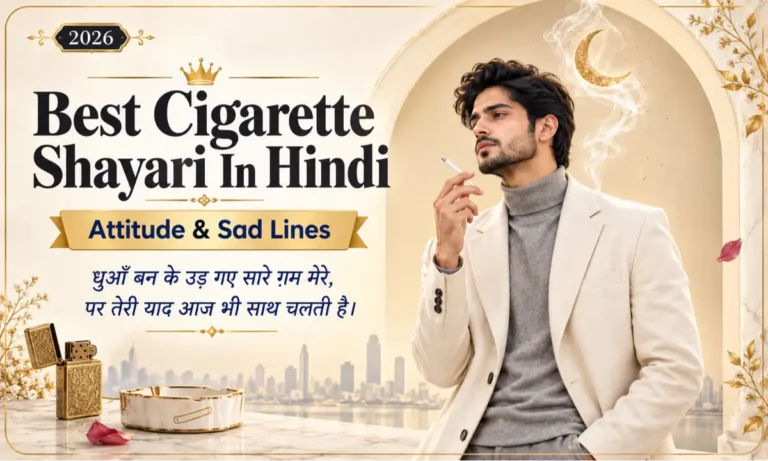 Best Cigarette Shayari In Hindi Attitude & Sad Lines