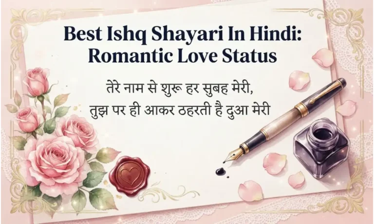 Best Ishq Shayari In Hindi Romantic Love Status