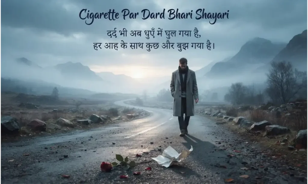 Cigarette Par Dard Bhari Shayari in Hindi