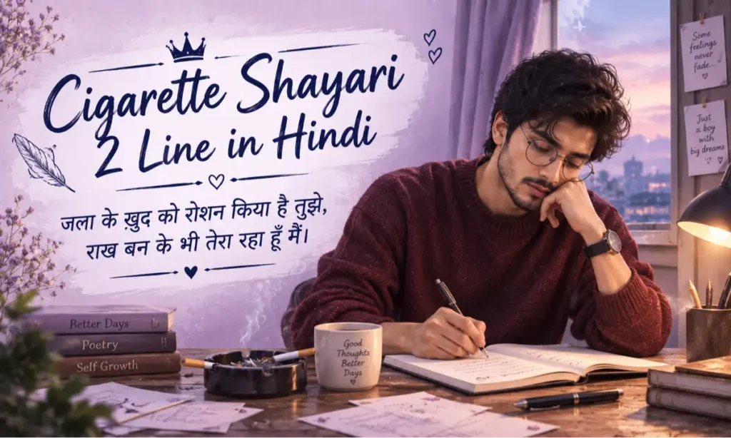 Cigarette Shayari 2 Line in Hindi