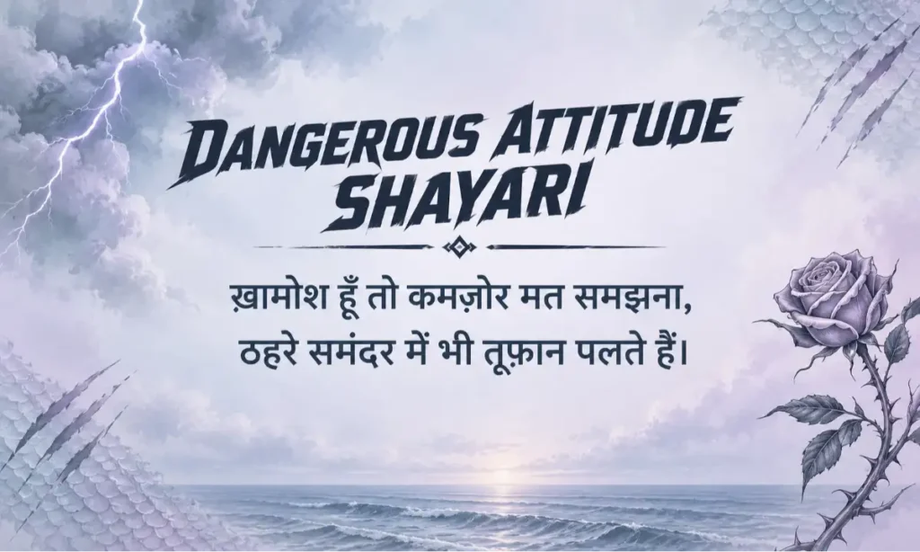 Dangerous Attitude Shayari