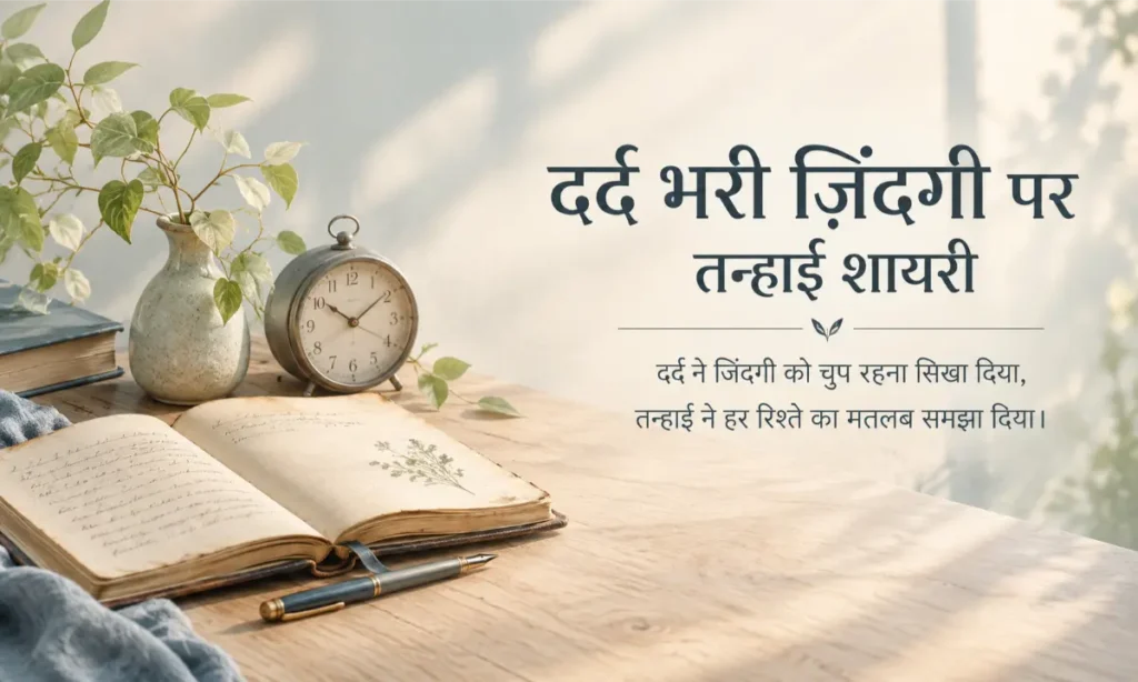 Dard Bhari Zindagi Par Tanhai Shayari