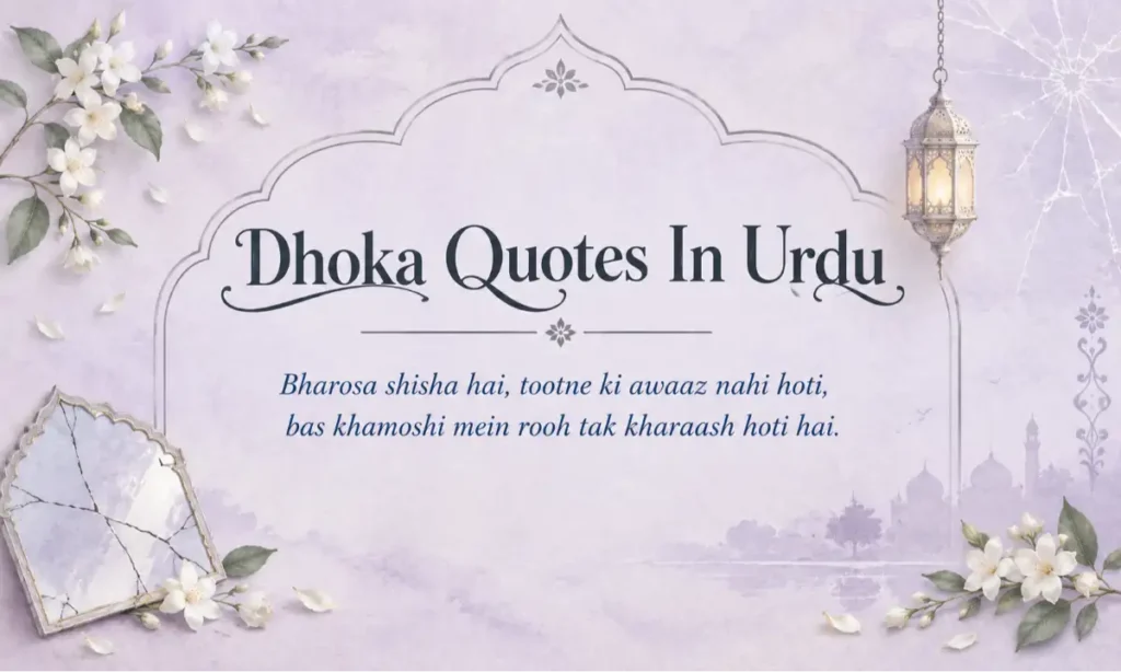 Dhoka Quotes In Urdu
