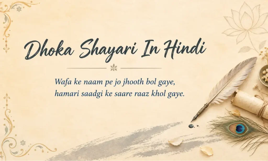 Dhoka Shayari In Hindi