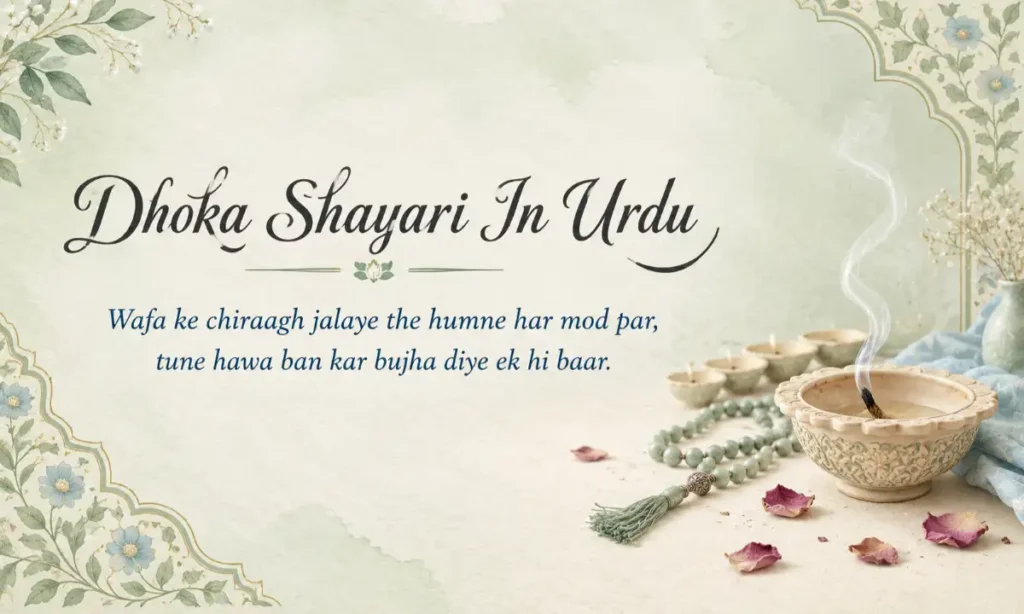 Dhoka Shayari In Urdu