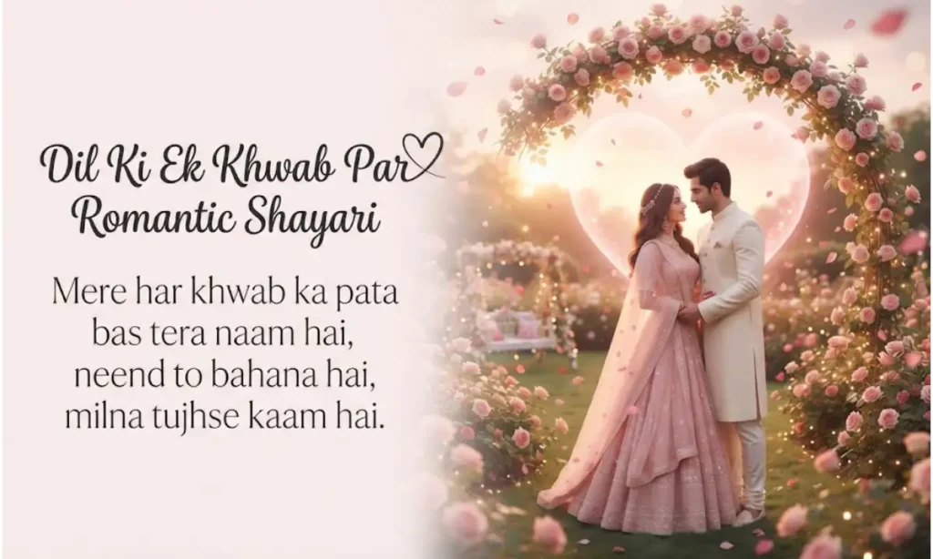 Dil Ki Ek Khwab Par Romantic Shayari