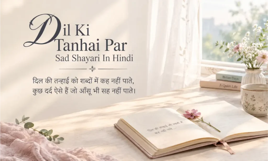 Dil Ki Tanhai Par Sad Shayari In Hindi