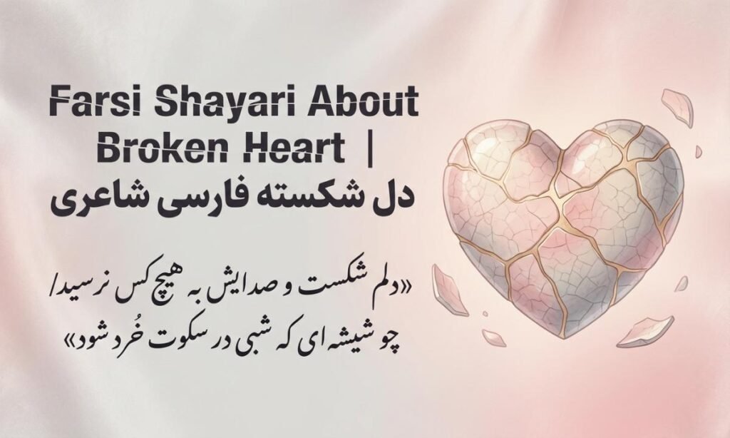 Farsi Shayari About Broken Heart | دل شکسته فارسی شاعری