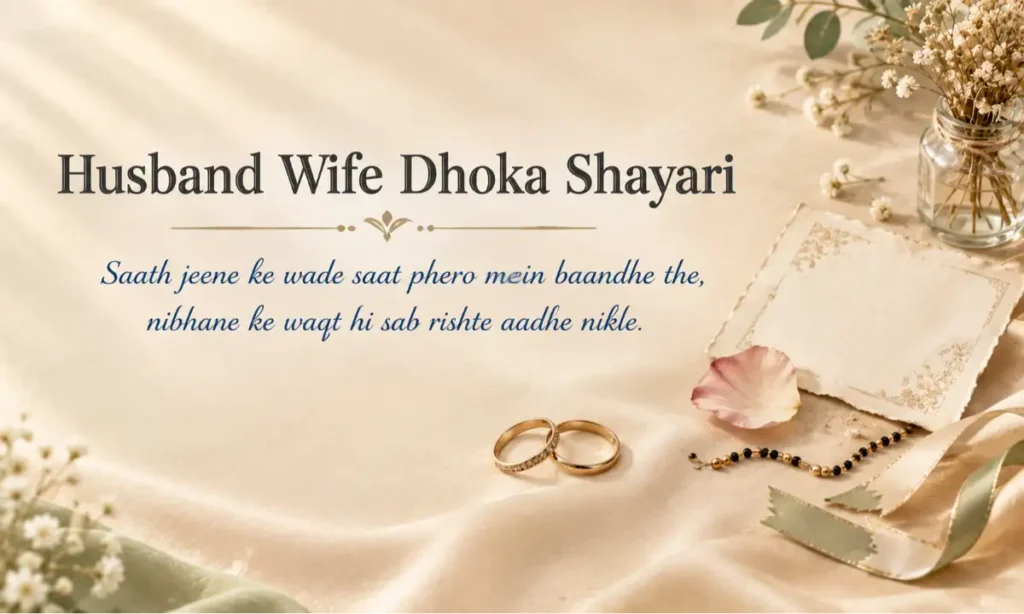 Husband Wife Dhoka Shayari