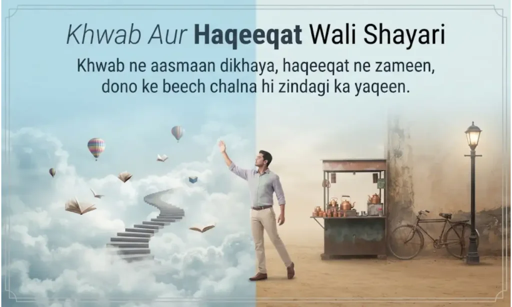 Khwab Aur Haqeeqat Wali Shayari