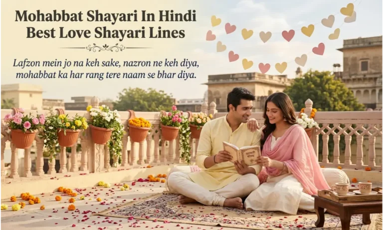Mohabbat Shayari In Hindi Best Love Shayari Lines