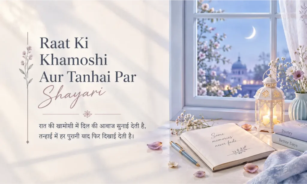 Raat Ki Khamoshi Aur Tanhai Par Shayari