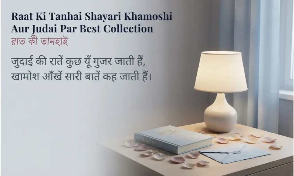 Raat Ki Tanhai Shayari Khamoshi Aur Judai Par Best Collection