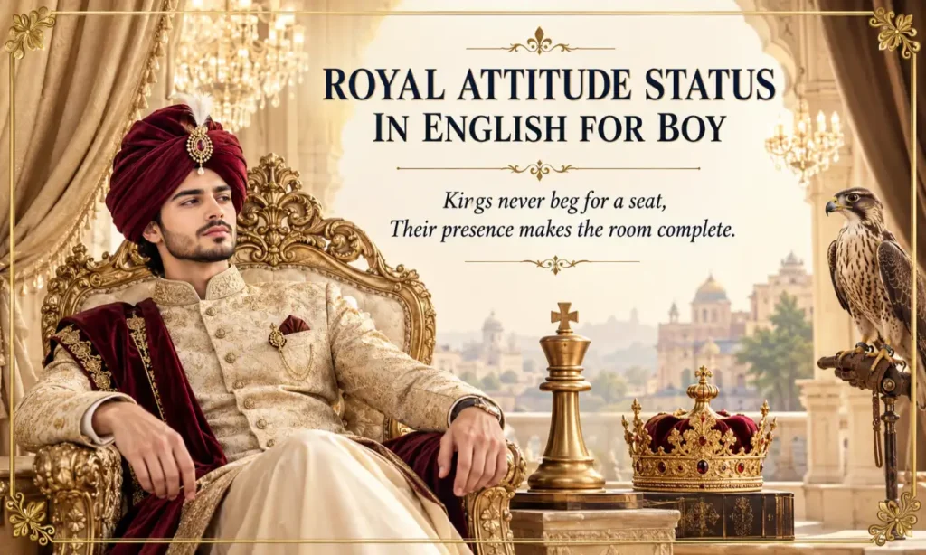 Royal Attitude Status In English For Boy