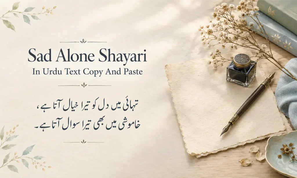 Sad Alone Shayari In Urdu Text Copy And Paste