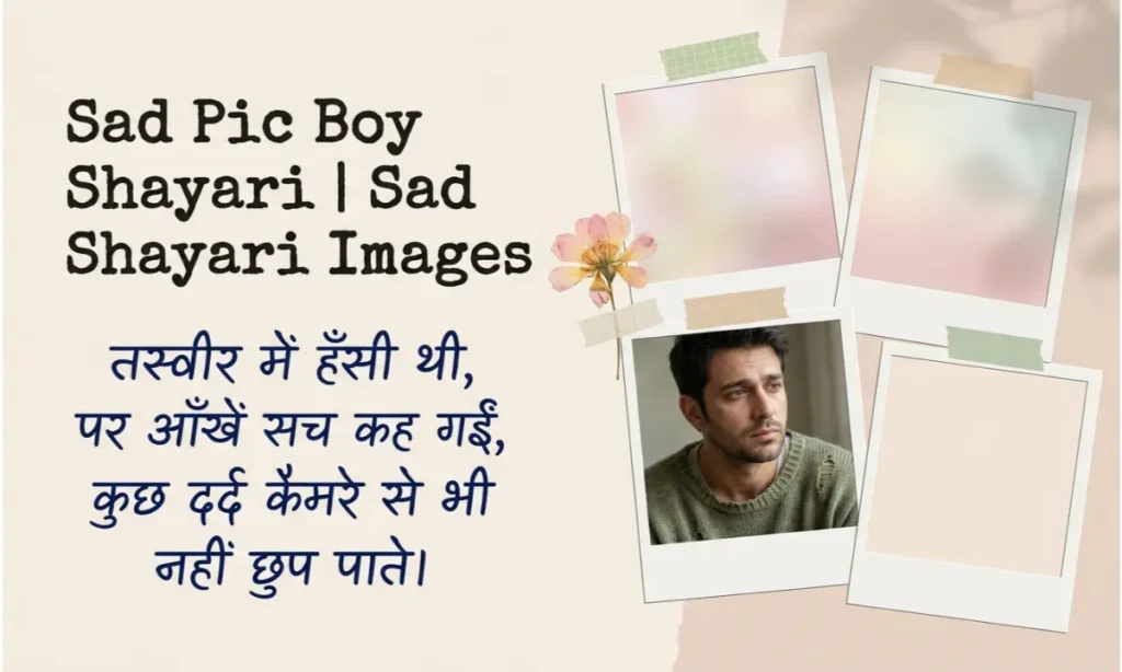 Sad Pic Boy Shayari | Sad Shayari Images