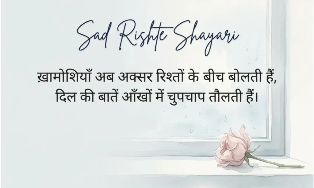 Sad Rishte Shayari