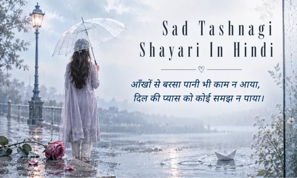 Sad Tashnagi Shayari In Hindi