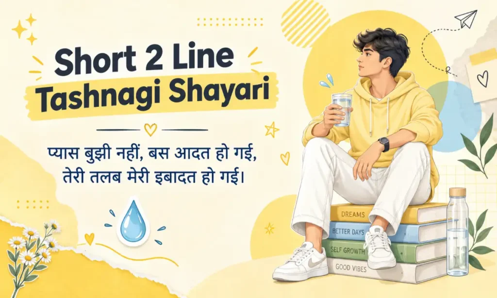 Short 2 Line Tashnagi Shayari
