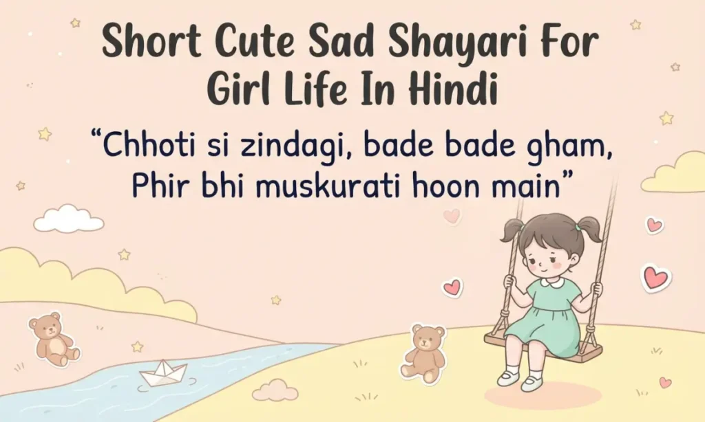 Short Cute Sad Shayari For Girl Life In Hindi